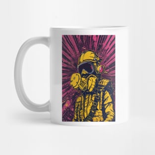 Atompunk gase mask aesthetic art Mug